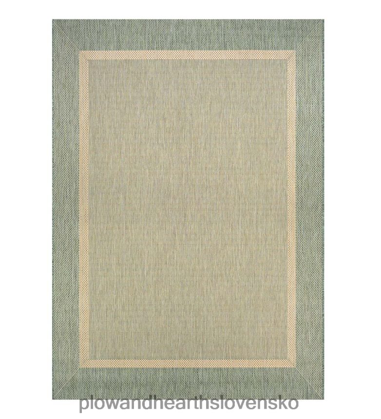 Plow & Hearth Vnútorný/vonkajší polypropylénový koberec s rámovou verandou 6P208P1404 domáce potreby