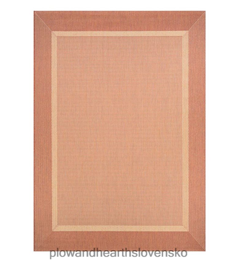 Plow & Hearth Vnútorný/vonkajší polypropylénový koberec s rámovou verandou 6P208P1404 domáce potreby