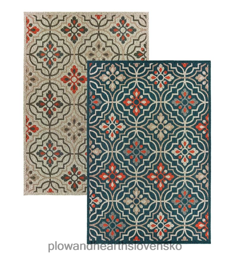 Plow & Hearth cambridge tilework interiérový/vonkajší koberec 6P208P1358 domáce potreby