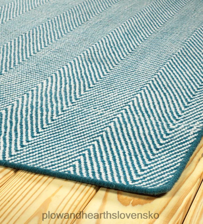 Plow & Hearth interiérový/vonkajší koberec z rybej kosti z fair isle 6P208P1399 domáce potreby