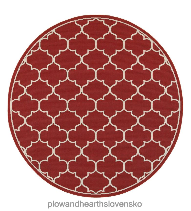 Plow & Hearth interiérový/vonkajší lexingtonový štvorlístkový koberec 6P208P1290 domáce potreby