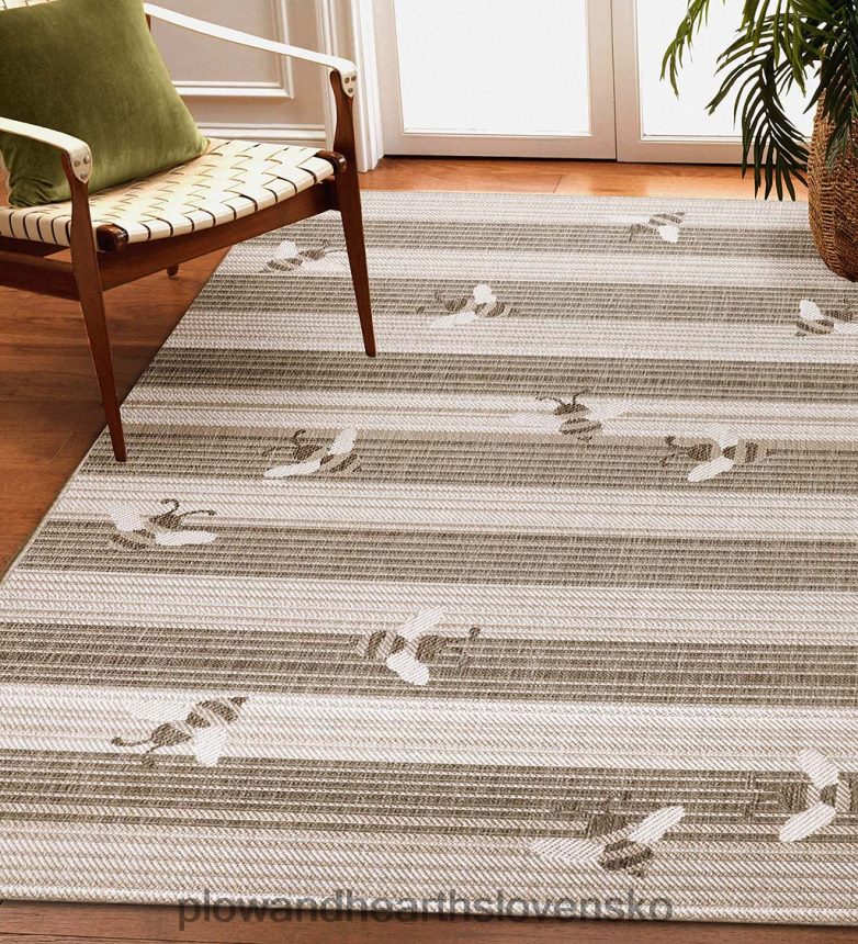 Plow & Hearth interiérový/vonkajší polypropylénový koberec pre včely medonosné 6P208P1341 domáce potreby