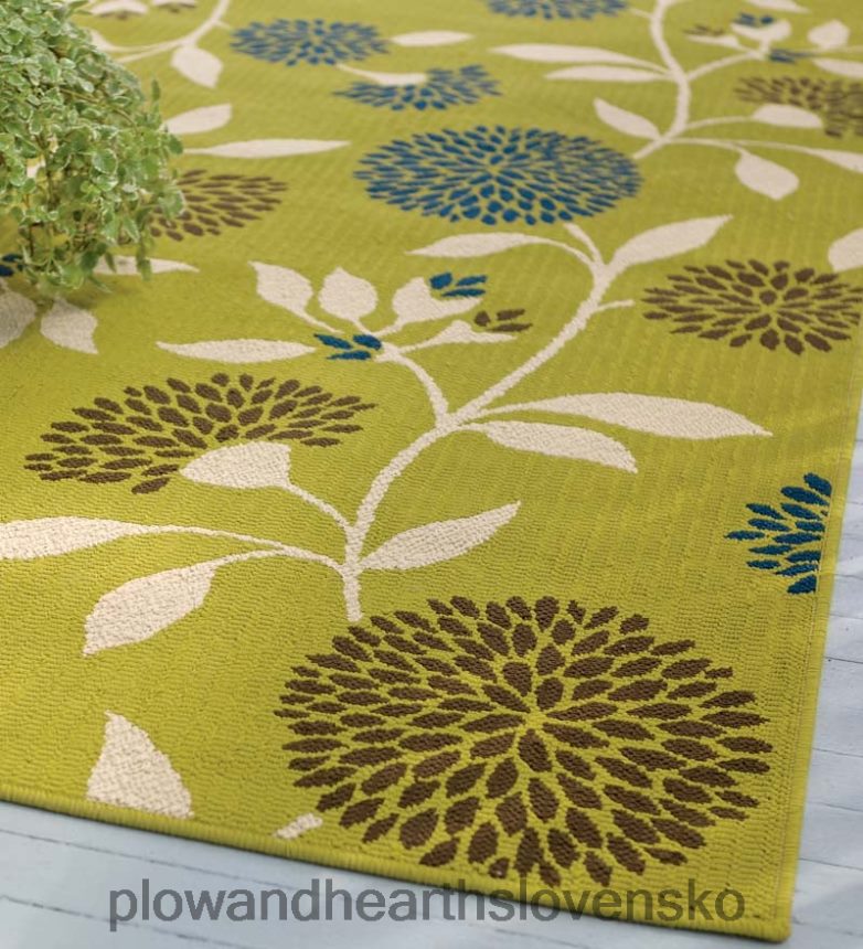 Plow & Hearth kvetinový surry vnútorný/vonkajší polypropylénový koberec 6P208P1277 domáce potreby