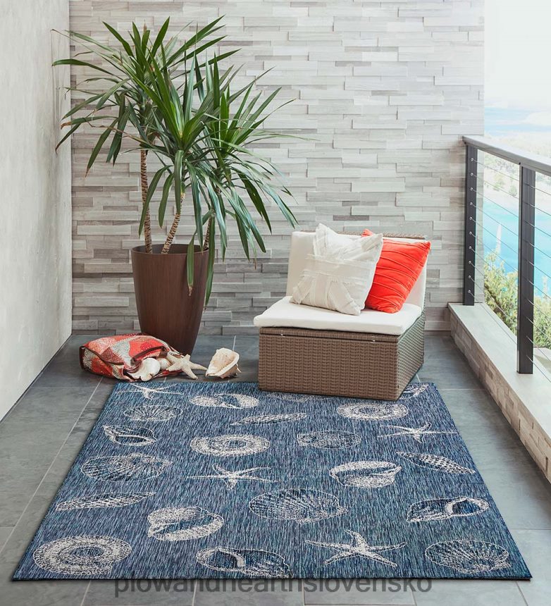 Plow & Hearth polypropylénový koberec so štruktúrovanou škrupinou pre interiér a exteriér 6P208P1367 domáce potreby