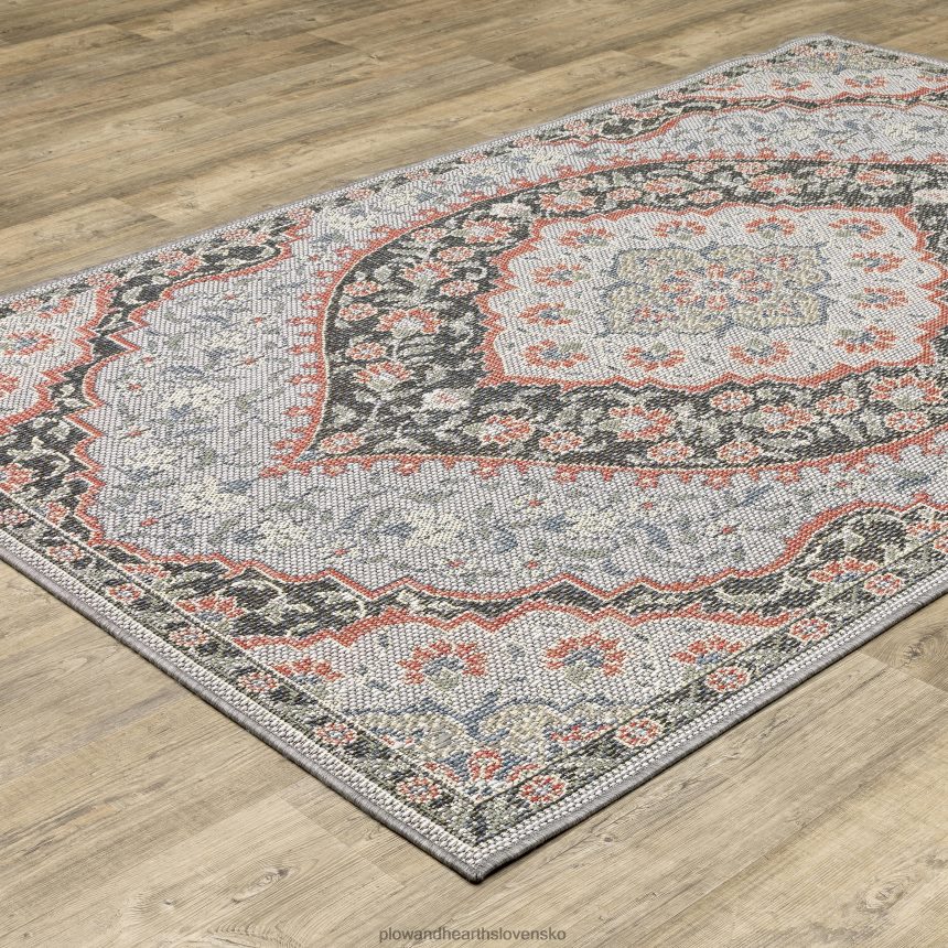 Plow & Hearth vintage polypropylénový koberec pre vnútorné a vonkajšie ohyby rieky 6P208P1407 domáce potreby