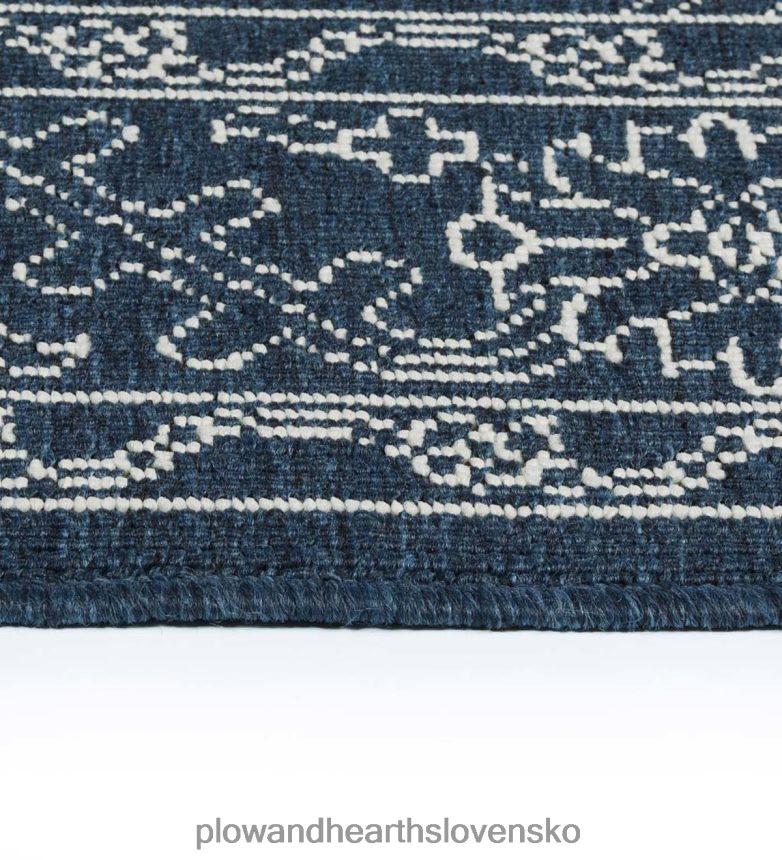 Plow & Hearth vnútorný/vonkajší damaškový polypropylénový koberec brunswick 6P208P1396 domáce potreby