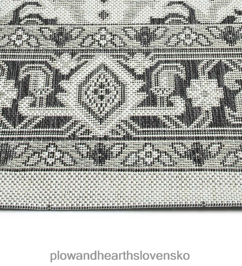 Plow & Hearth vnútorný/vonkajší damaškový polypropylénový koberec lake placid 6P208P1401 domáce potreby