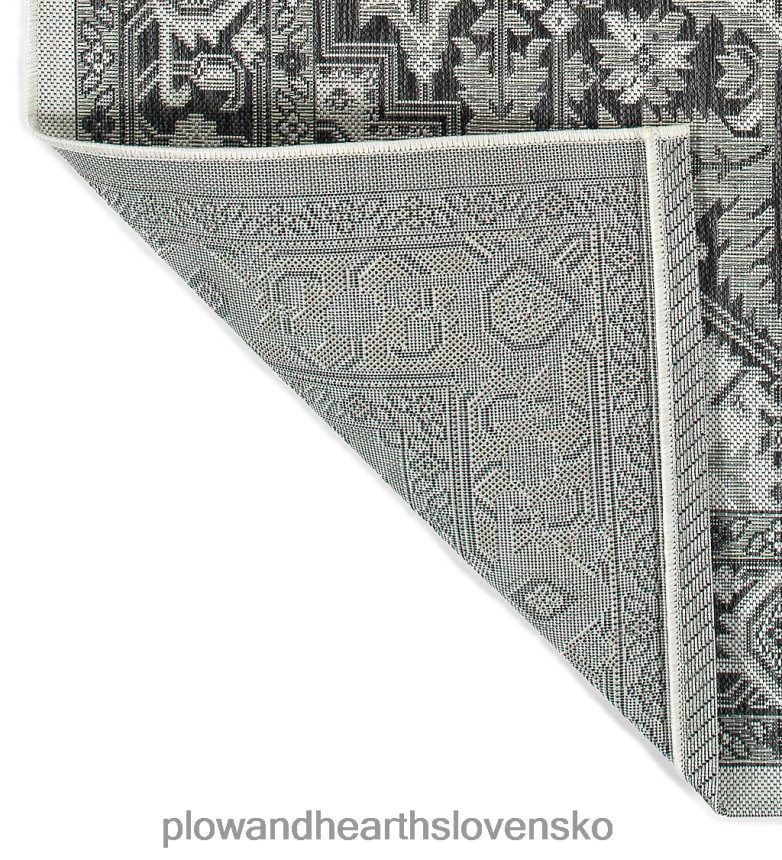 Plow & Hearth vnútorný/vonkajší damaškový polypropylénový koberec lake placid 6P208P1401 domáce potreby