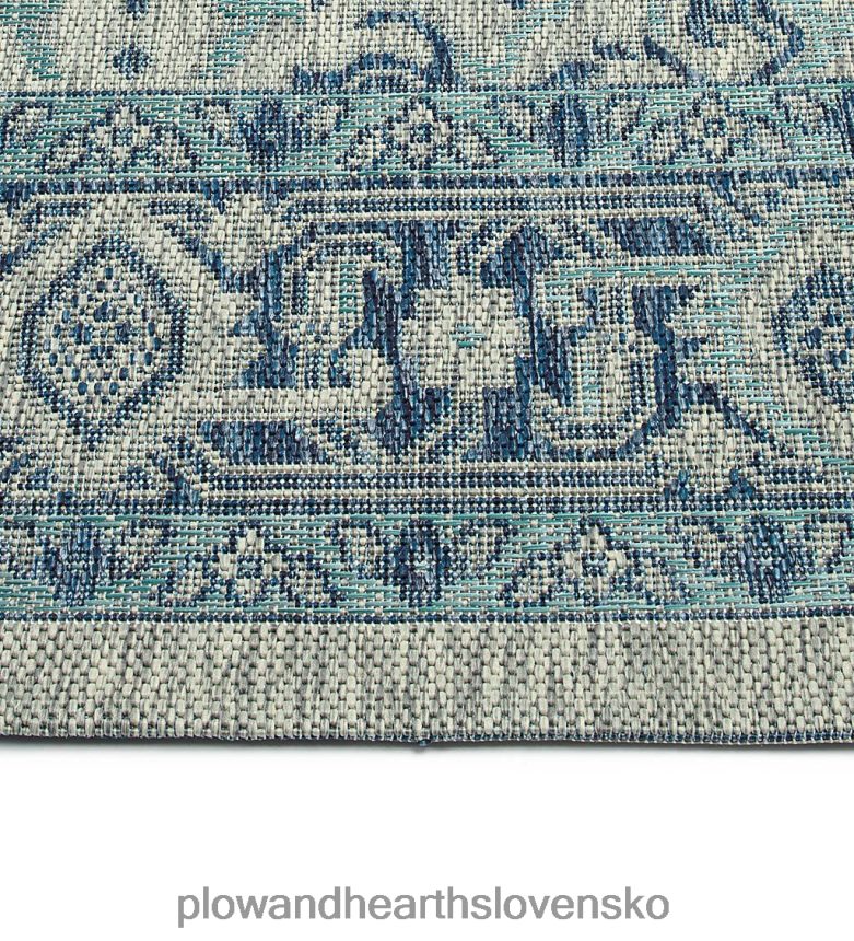 Plow & Hearth vnútorný/vonkajší damaškový polypropylénový koberec lake placid 6P208P1401 domáce potreby