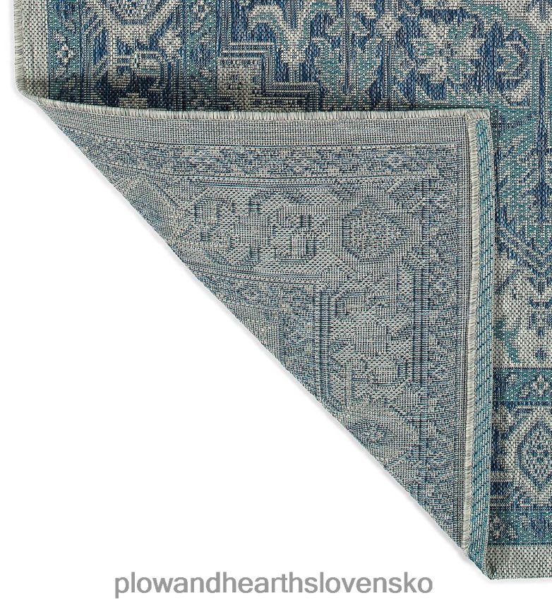 Plow & Hearth vnútorný/vonkajší damaškový polypropylénový koberec lake placid 6P208P1401 domáce potreby