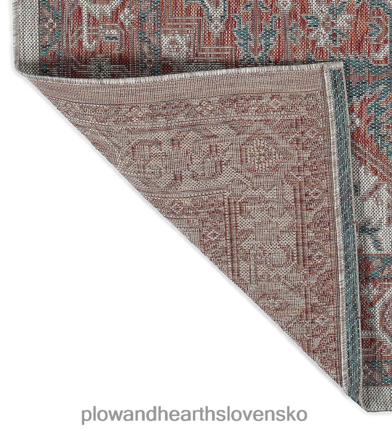 Plow & Hearth vnútorný/vonkajší damaškový polypropylénový koberec lake placid 6P208P1401 domáce potreby