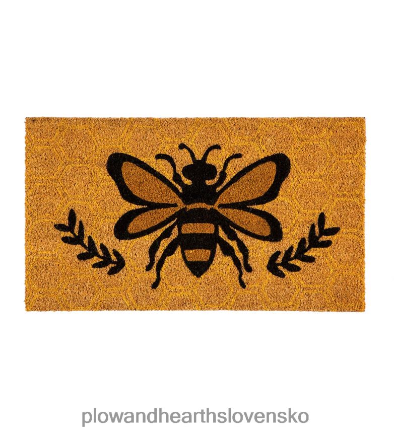 Plow & Hearth vnútorná/vonkajšia rohož z kokosových vlákien včiel a vavrínov 6P208P1458 domáce potreby