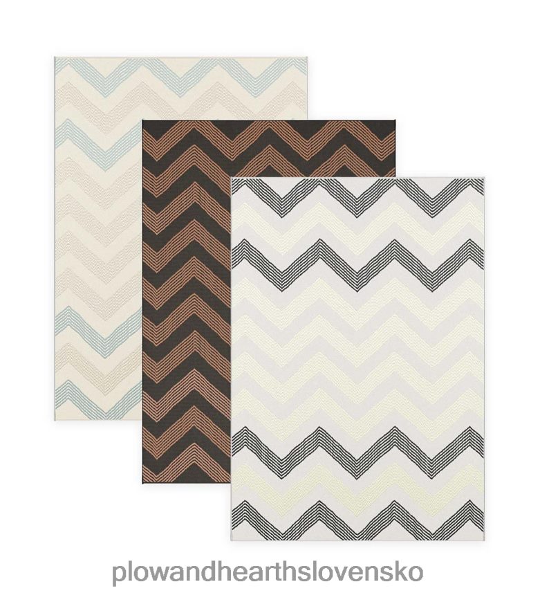 Plow & Hearth vnútorný/vonkajší široký koberec, 5' x 8' - hnedý 6P208P1437 domáce potreby