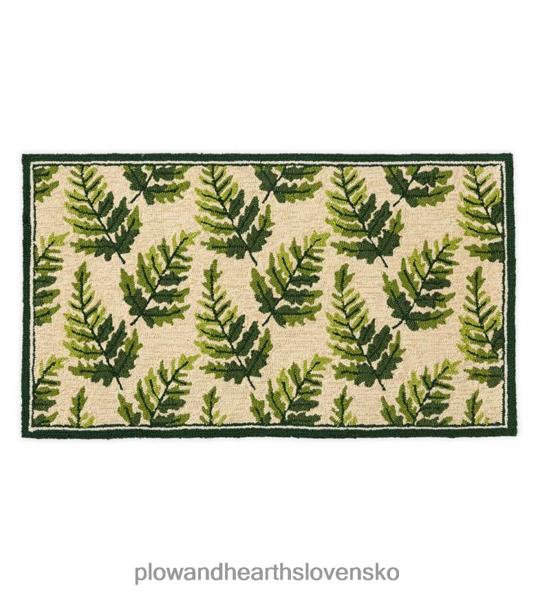 Plow & Hearth vnútorný/vonkajší koberec s hákom z papradie 6P208P1348 domáce potreby