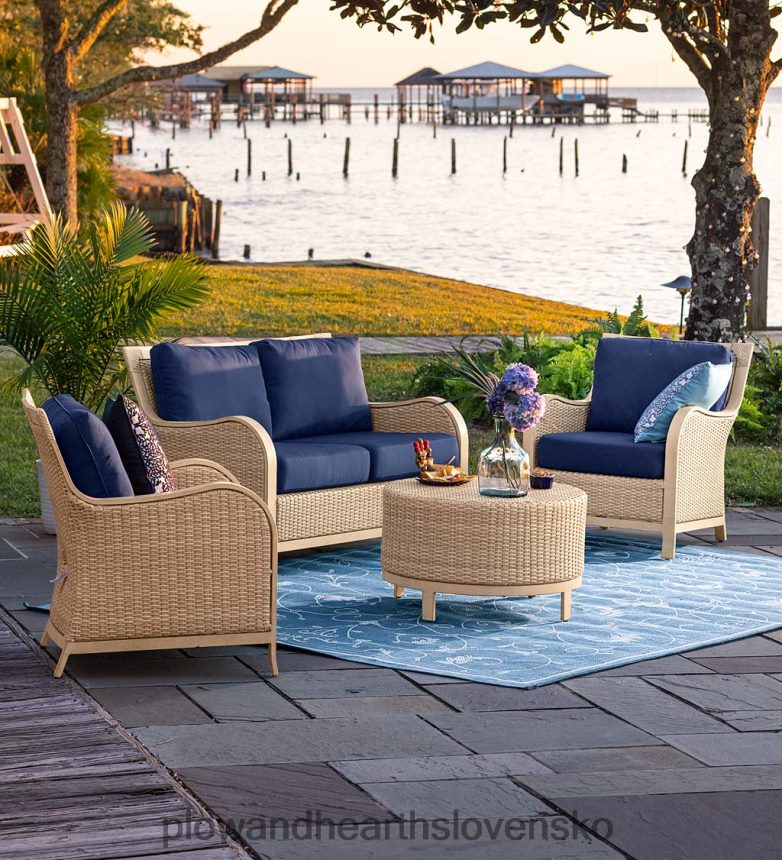 Plow & Hearth vnútorný/vonkajší koberec veranda scroll 6P208P1274 domáce potreby