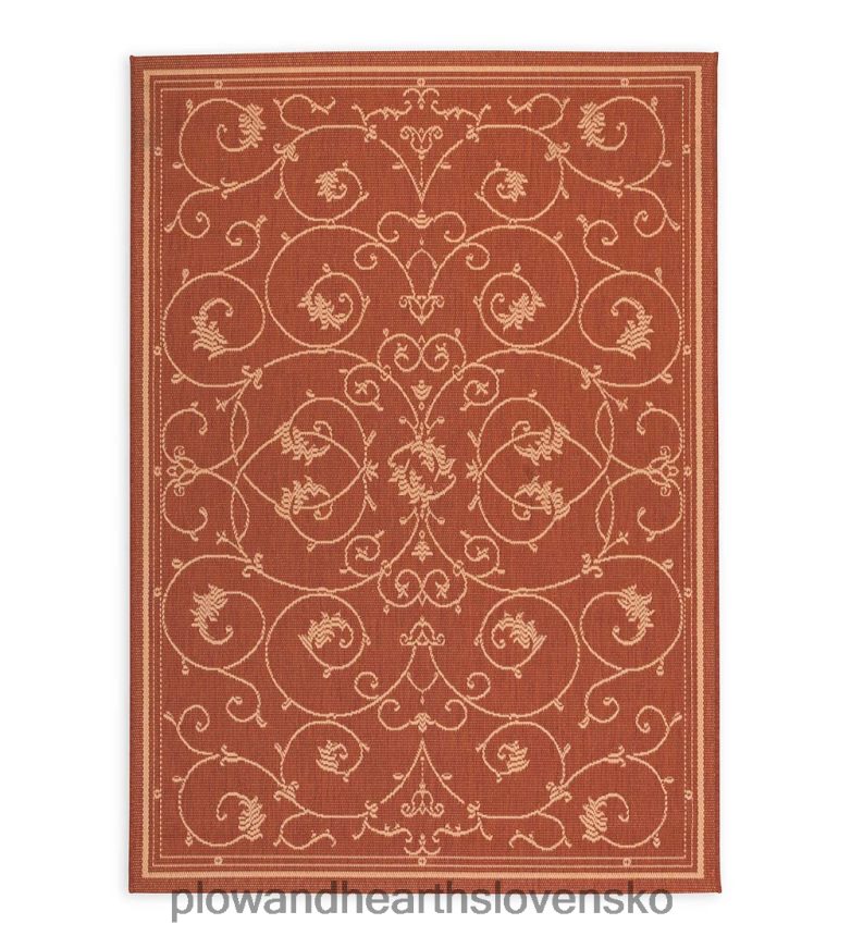 Plow & Hearth vnútorný/vonkajší koberec veranda scroll 6P208P1274 domáce potreby