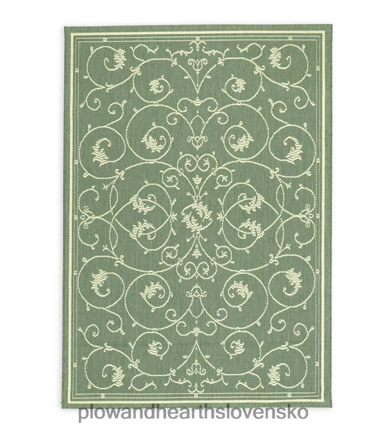 Plow & Hearth vnútorný/vonkajší koberec veranda scroll 6P208P1274 domáce potreby