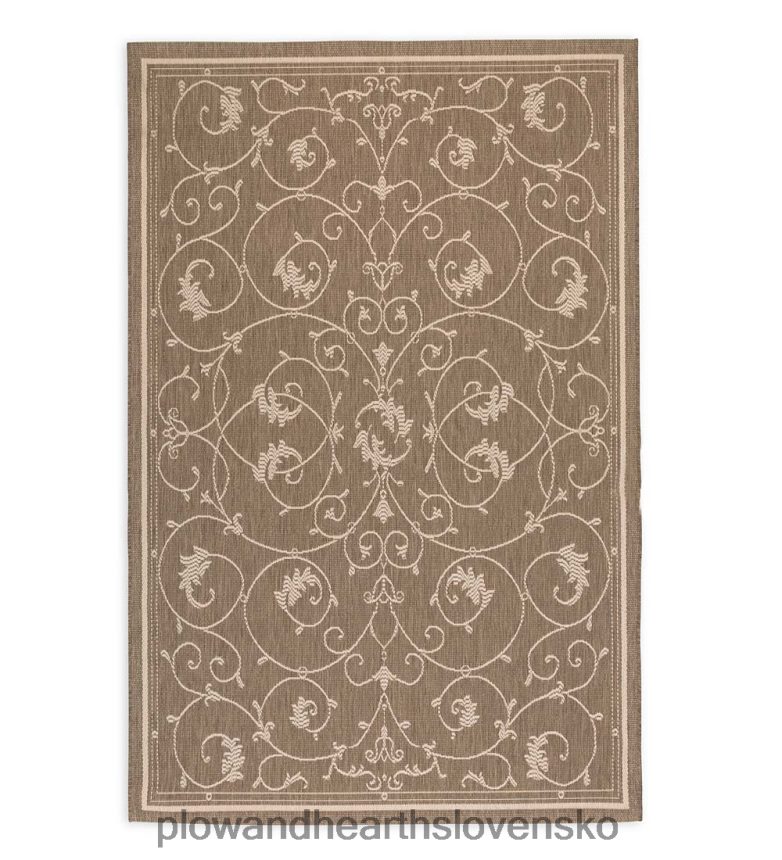 Plow & Hearth vnútorný/vonkajší koberec veranda scroll 6P208P1274 domáce potreby