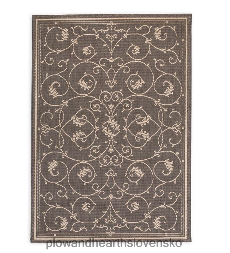 Plow & Hearth vnútorný/vonkajší koberec veranda scroll 6P208P1274 domáce potreby