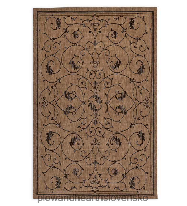 Plow & Hearth vnútorný/vonkajší koberec veranda scroll 6P208P1274 domáce potreby