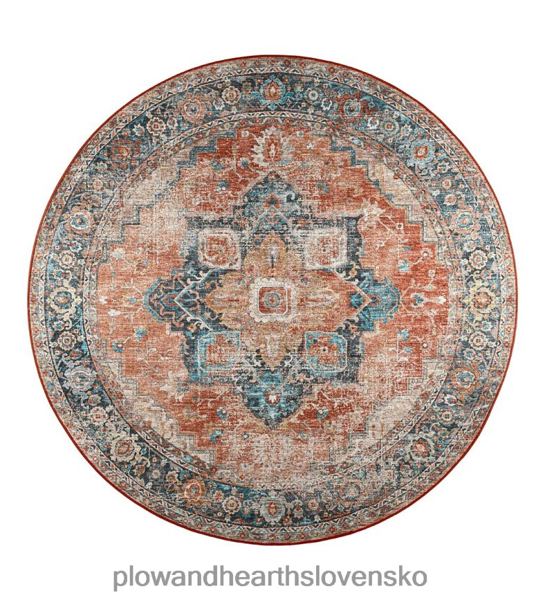 Plow & Hearth vnútorný/vonkajší mlyn na hroby medailón okrúhly koberec 6P208P1349 domáce potreby