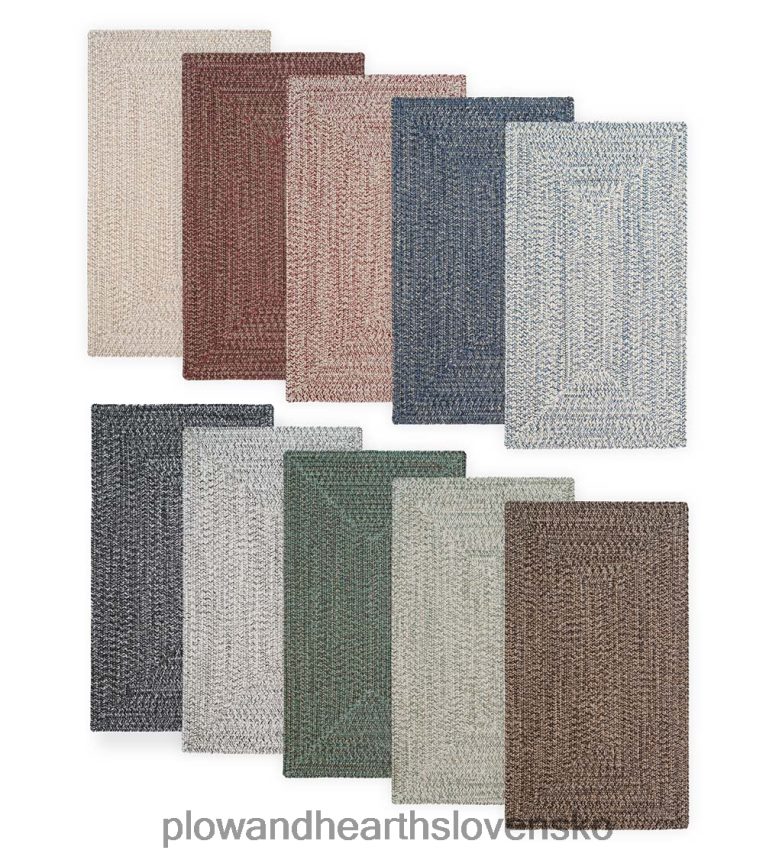 Plow & Hearth vnútorný/vonkajší obdĺžnikový pletený polypropylénový koberec z borovice creek 6P208P1304 domáce potreby
