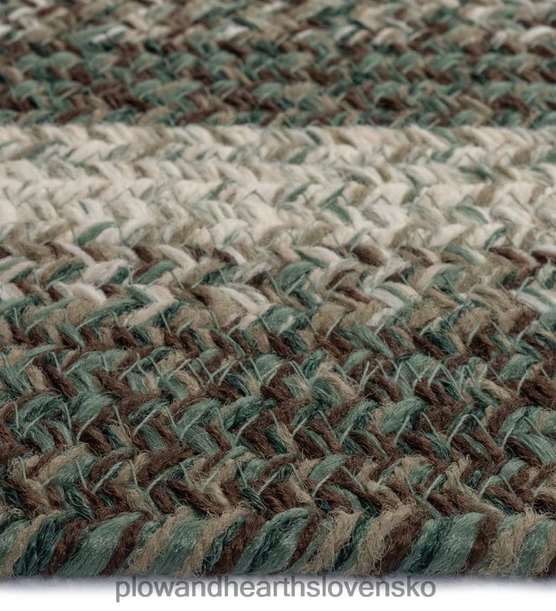 Plow & Hearth vnútorný/vonkajší oválny polypropylénový spletený drevený koberček 6P208P1355 domáce potreby