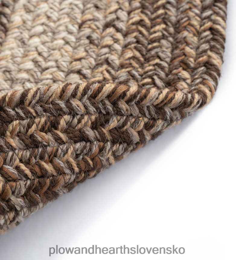 Plow & Hearth vnútorný/vonkajší oválny polypropylénový spletený drevený koberček 6P208P1355 domáce potreby