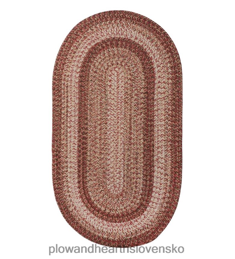 Plow & Hearth vnútorný/vonkajší oválny polypropylénový spletený drevený koberček 6P208P1355 domáce potreby