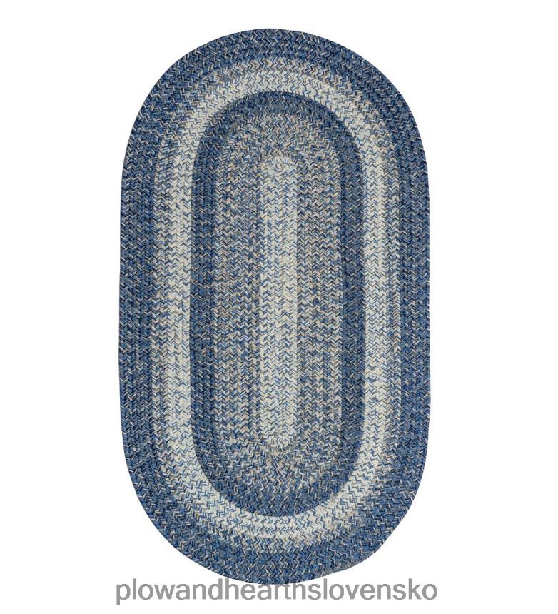 Plow & Hearth vnútorný/vonkajší oválny polypropylénový spletený drevený koberček 6P208P1355 domáce potreby