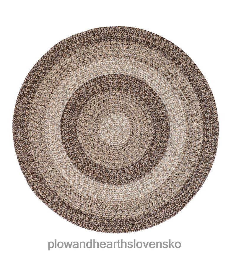 Plow & Hearth vnútorný/vonkajší oválny polypropylénový spletený drevený koberček 6P208P1355 domáce potreby
