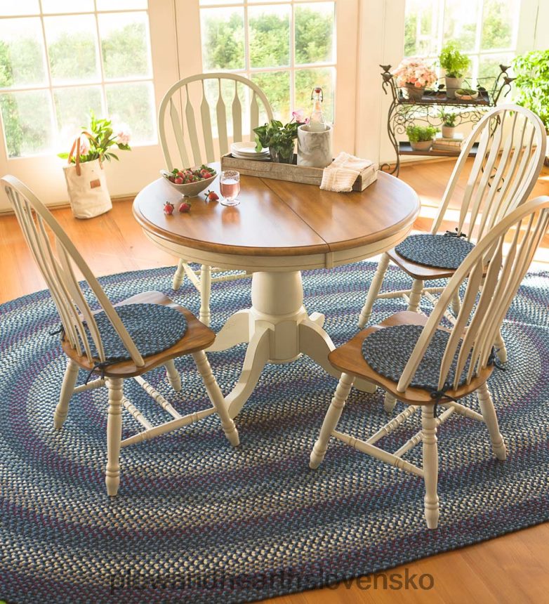 Plow & Hearth vnútorný/vonkajší pletený polypromo koberec roanoke vyrobený v USA 6P208P1281 domáce potreby