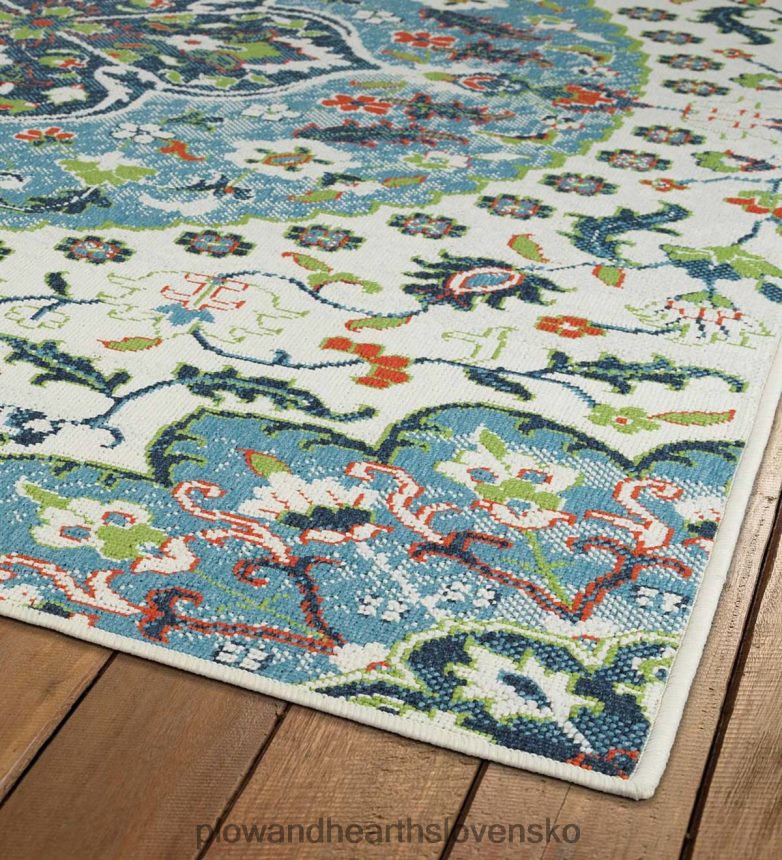 Plow & Hearth vnútorný/vonkajší polypropylénový koberec brunswick medailón 6P208P1376 domáce potreby