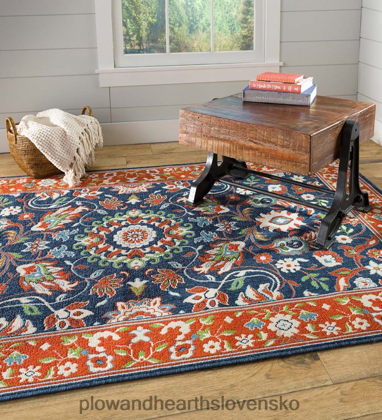 Plow & Hearth vnútorný/vonkajší polypropylénový koberec brunswick s okrajom 6P208P1397 domáce potreby