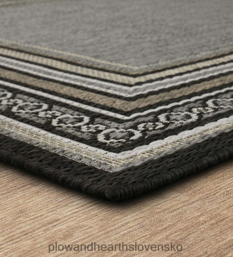 Plow & Hearth vnútorný/vonkajší polypropylénový koberec la grange border 6P208P1354 domáce potreby