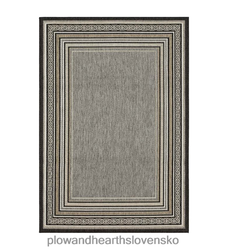 Plow & Hearth vnútorný/vonkajší polypropylénový koberec la grange border 6P208P1354 domáce potreby