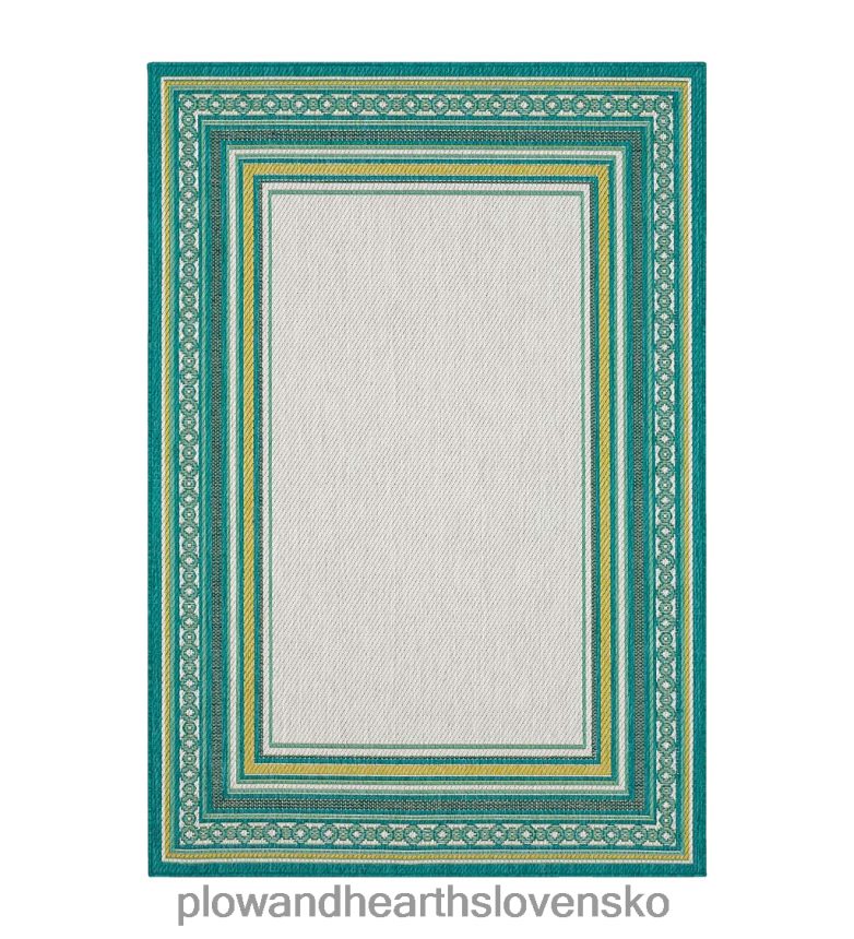 Plow & Hearth vnútorný/vonkajší polypropylénový koberec la grange border 6P208P1354 domáce potreby