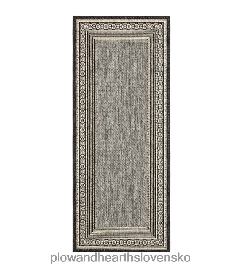 Plow & Hearth vnútorný/vonkajší polypropylénový koberec la grange border 6P208P1354 domáce potreby