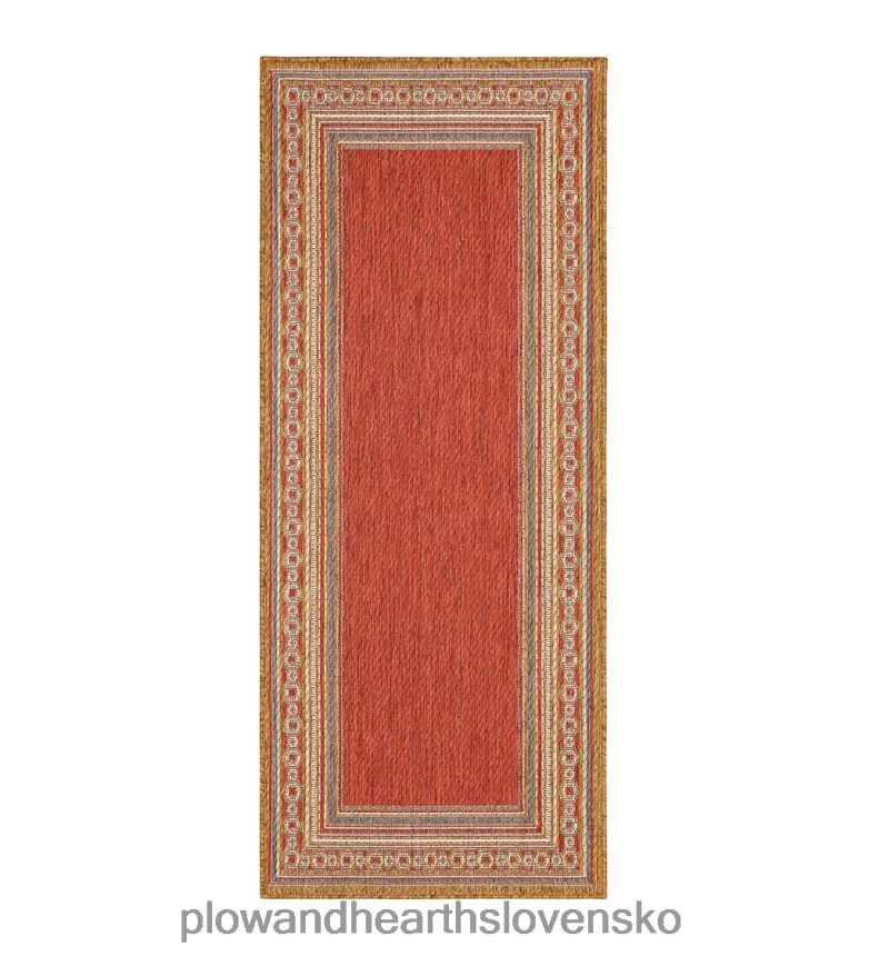 Plow & Hearth vnútorný/vonkajší polypropylénový koberec la grange border 6P208P1354 domáce potreby