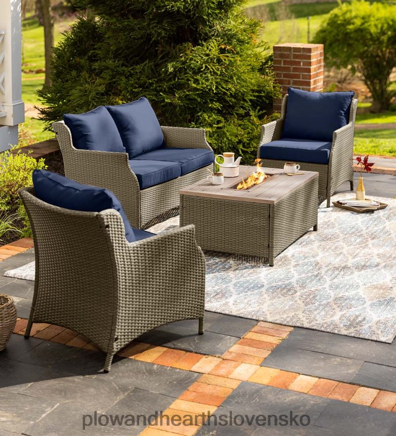 Plow & Hearth vnútorný/vonkajší polypropylénový koberec la grange ikat 6P208P1342 domáce potreby