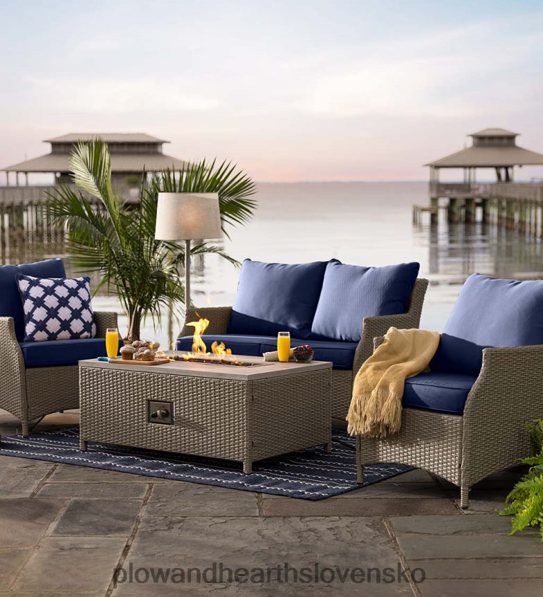 Plow & Hearth vnútorný/vonkajší polypropylénový koberec s pruhmi arabella 6P208P1421 domáce potreby