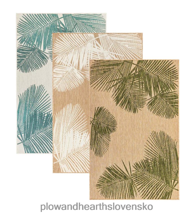 Plow & Hearth vnútorný/vonkajší polypropylénový koberec s textúrou dlaní 6P208P1360 domáce potreby