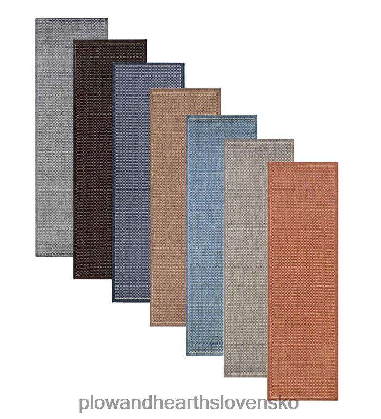 Plow & Hearth vnútorný/vonkajší polypropylénový koberec s textúrou verandy, behúň 2'3