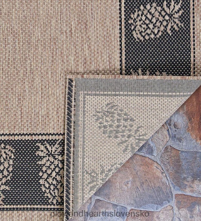 Plow & Hearth vnútorný/vonkajší polypropylénový koberec veranda ananás 6P208P1441 domáce potreby