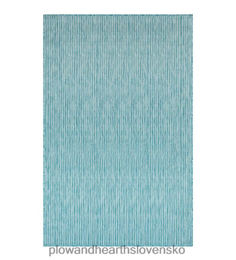 Plow & Hearth vnútorný/vonkajší pruhovaný polypropylénový koberec so štruktúrou 6P208P1403 domáce potreby