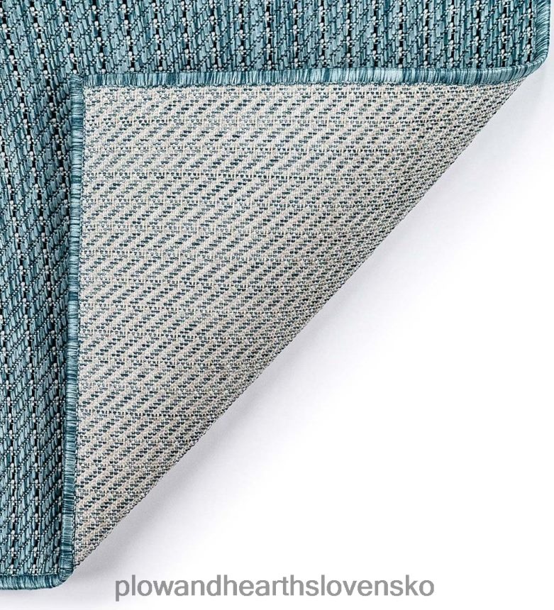 Plow & Hearth vnútorný/vonkajší pruhovaný polypropylénový koberec so štruktúrou 6P208P1403 domáce potreby