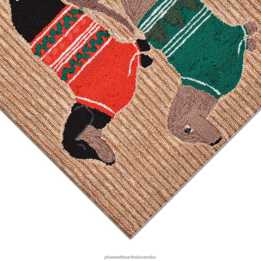 Plow & Hearth vnútorný/vonkajší ručne hákový dovolenkový sveter pre psy s akcentom 6P208P1336 domáce potreby