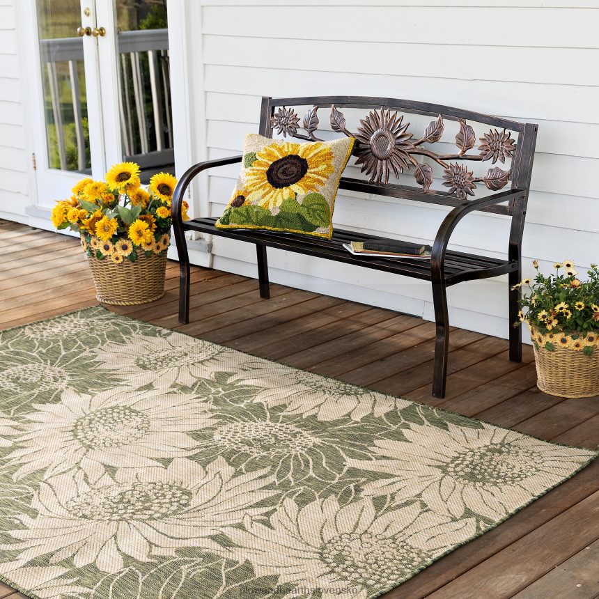 Plow & Hearth vnútorný/vonkajší slnečnicový koberec 6P208P1442 domáce potreby