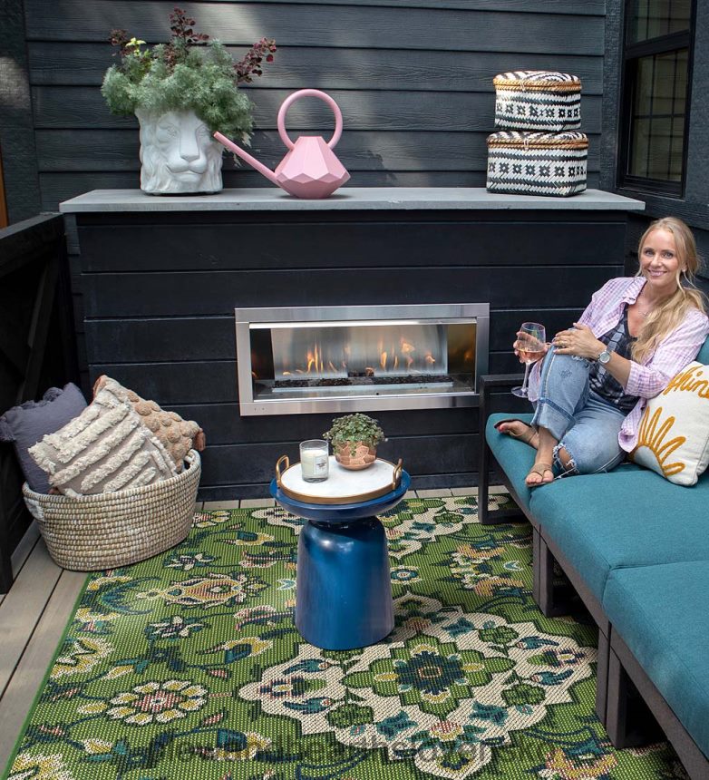 Plow & Hearth vnútorný/vonkajší veľký koberec s čistou vodou 6P208P1454 domáce potreby