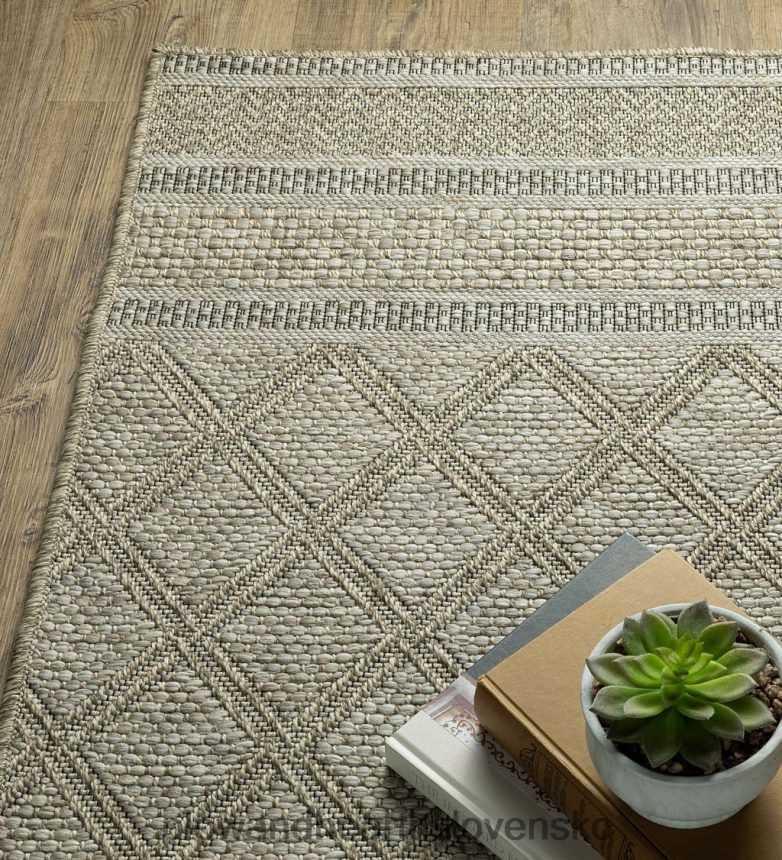 Plow & Hearth vnútorný/vonkajší yucatánsky mriežkový polypropylénový koberec 6P208P1416 domáce potreby